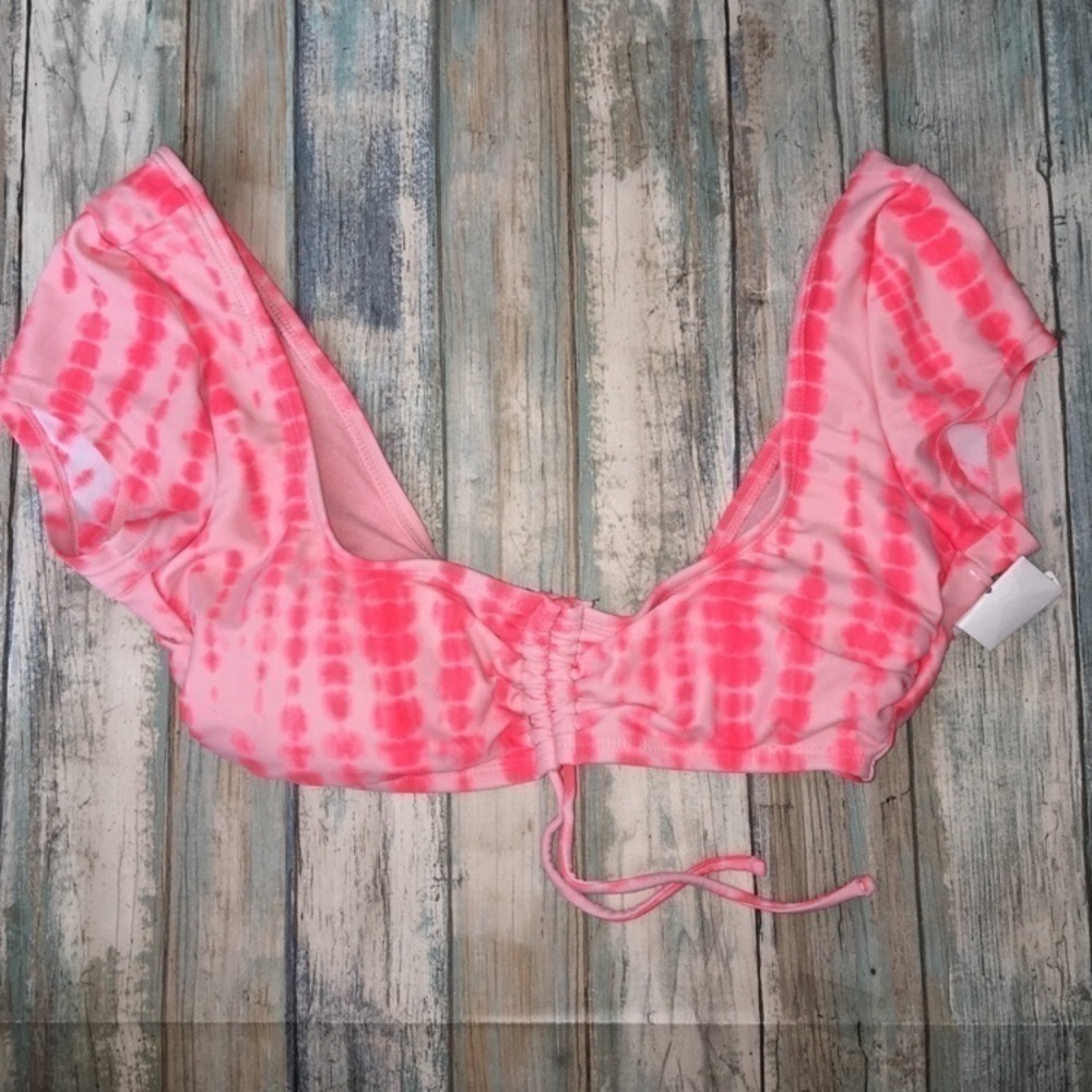 Xhilaration Pink Cinched Bikini Top